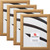 Contemporary 1", Distressed Gold Picture Frames - 4 Piece Set Contemporary 1", Distressed Gold Picture Frames - 4 Piece Set