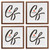 Contemporary 1", Matted Rustic Copper Picture Frames - 4 Piece Set Contemporary 1", Matted Rustic Copper Picture Frames - 4 Piece Set