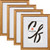 Stratton .75", Matted Aged Gold Picture Frame - 4 Piece Set Stratton .75", Matted Aged Gold Picture Frame - 4 Piece Set