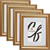 Victoria 1.375", Matted Ornate Gold Picture Frame - 4 Piece Set Victoria 1.375", Matted Ornate Gold Picture Frame - 4 Piece Set