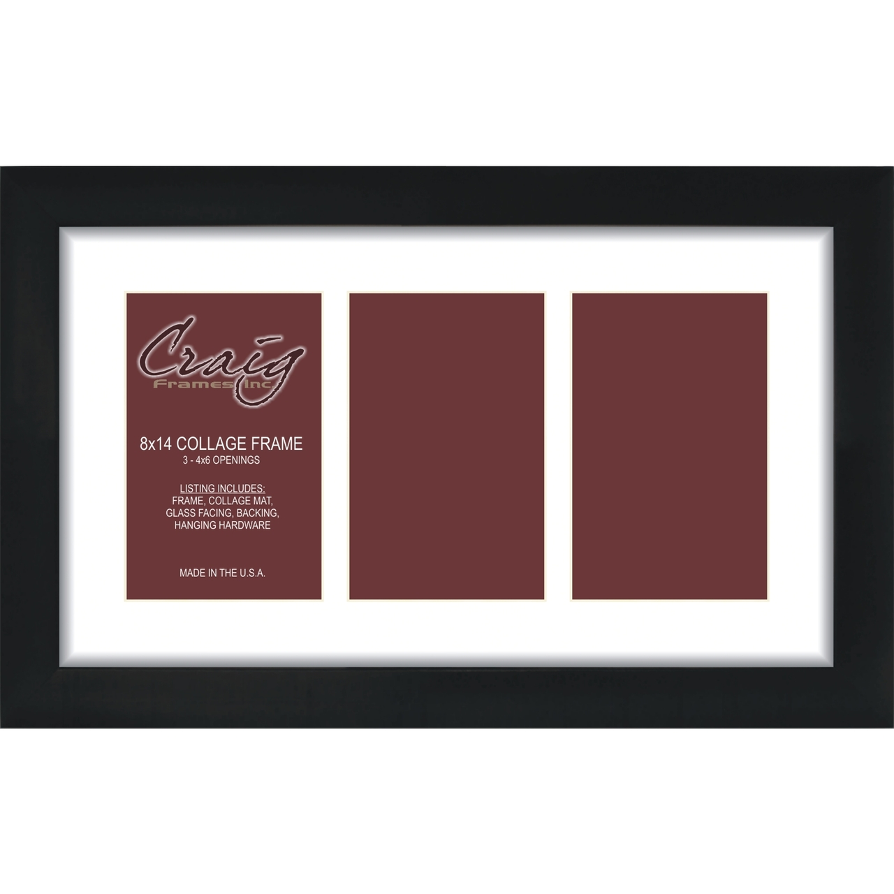 3 Opening White 4 x 6 Collage Frame, Expressions™ by Studio Décor®