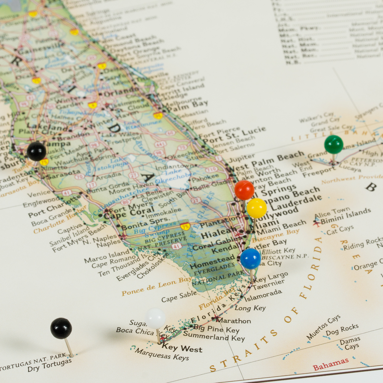 Wayfarer Executive USA Push Pin Travel Map - Craig Frames