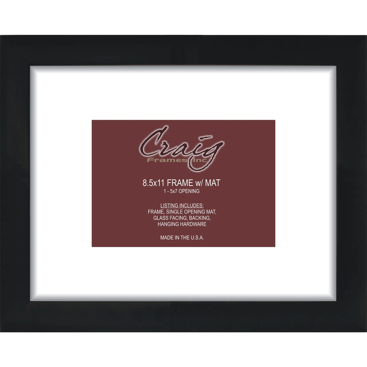 7 Opening 4x6 Panoramic Collage Frame with 2 Mat - Craig Frames