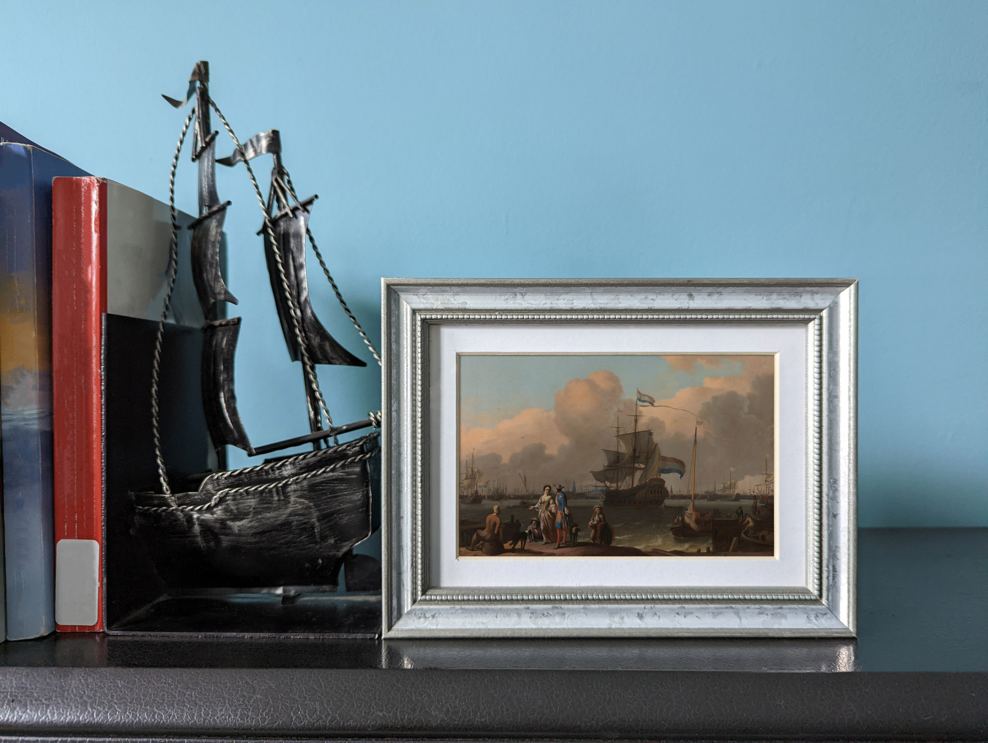 Stratton Aged Silver Matted Picture Frame - Craig Frames