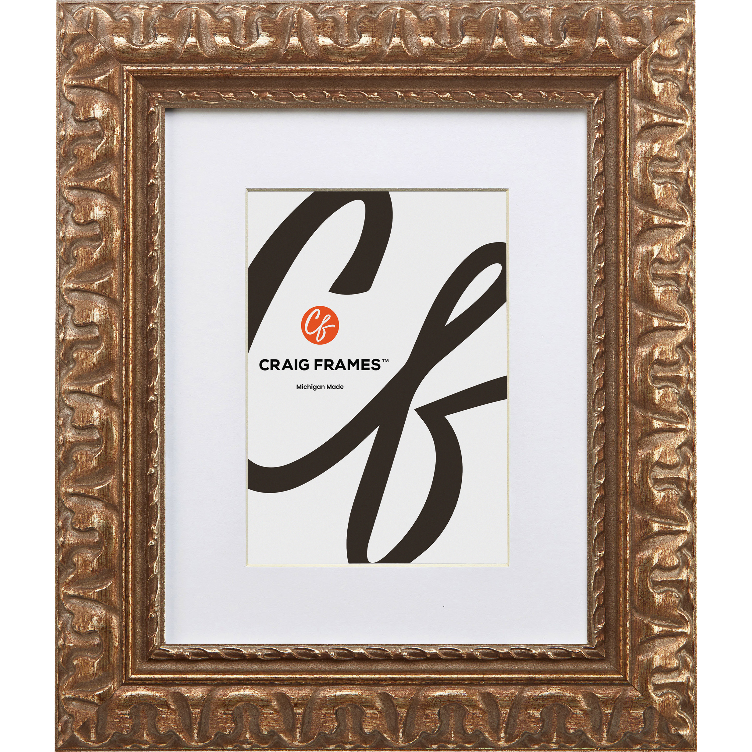 Bravada Ornate Bronze Matted Picture Frame - Craig Frames
