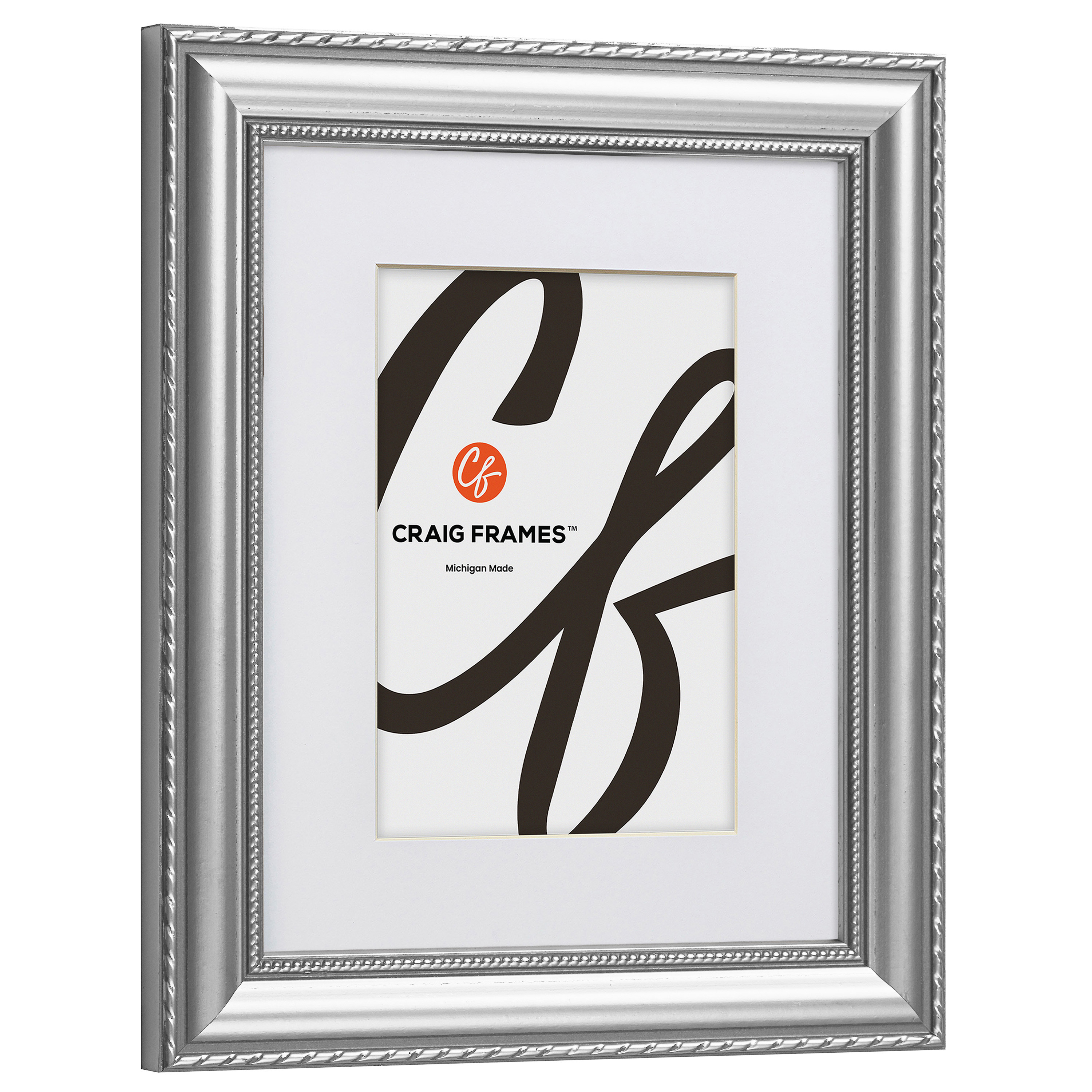 Victoria Silver Matted Picture Frame - Craig Frames