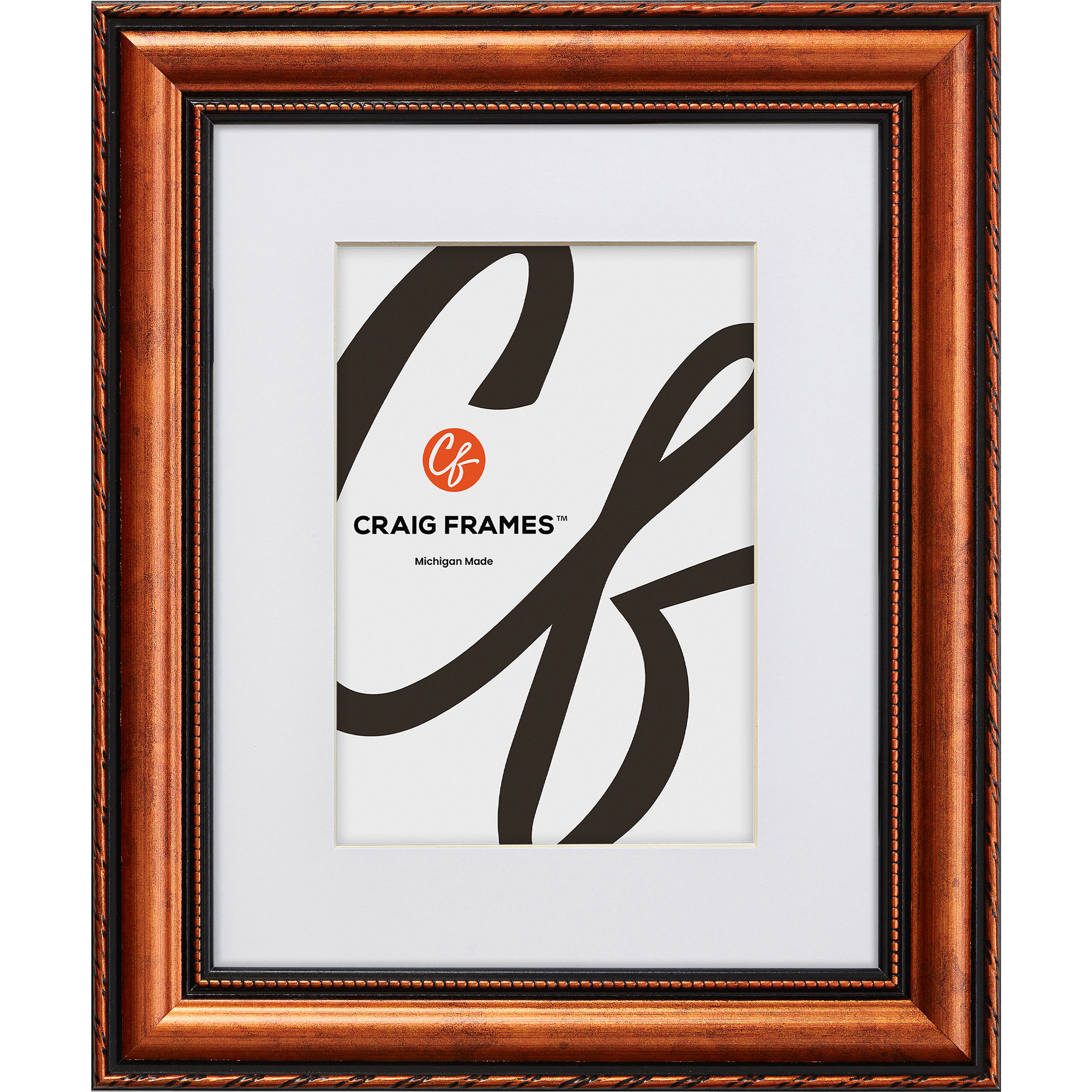 Victoria Matted Ornate Copper Picture Frame - Craig Frames