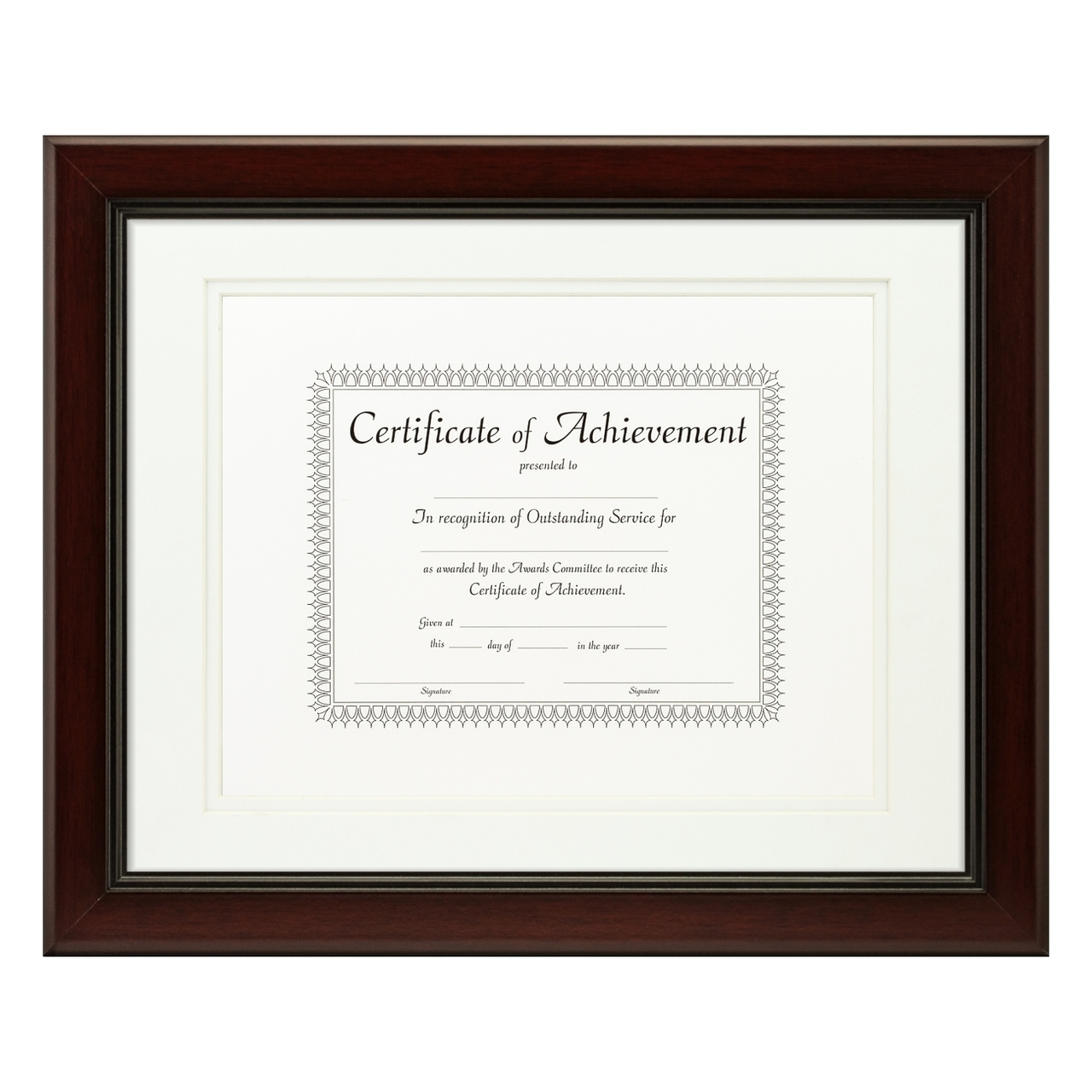 Craig Frames Contemporary Mahogany Red Picture Frame, Set of 4, Size: 12 x 12