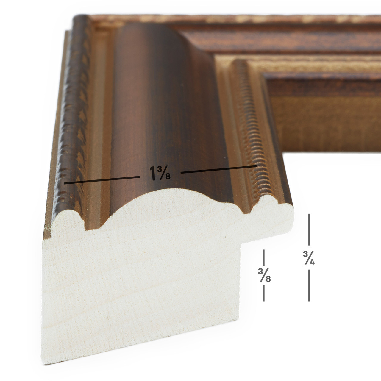 Craig Frames Tulip Poplar Simple White Wood Picture Frame – 2-Piece Set, 434WHL-2