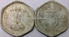 3 Paise of 1968 - Hyderabad Mint - Star