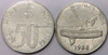 50 Paise of 1988 - Noida Mint - Round Dot - SS
