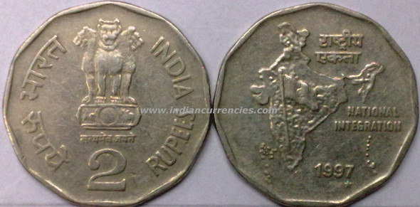 Republic Coins - 2 Rupees - 1997 - JJ Collection