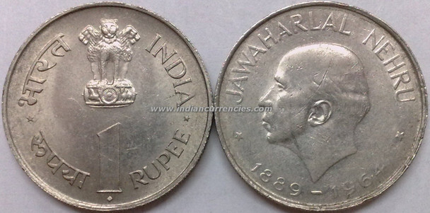 1 Rupee of 1964 - Jawaharlal Nehru - Mumbai Mint
