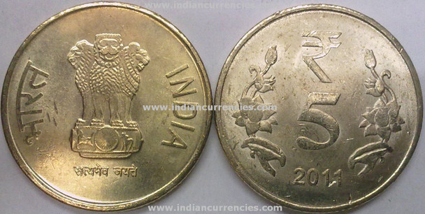 5 Rupees of 2011 - Kolkata Mint