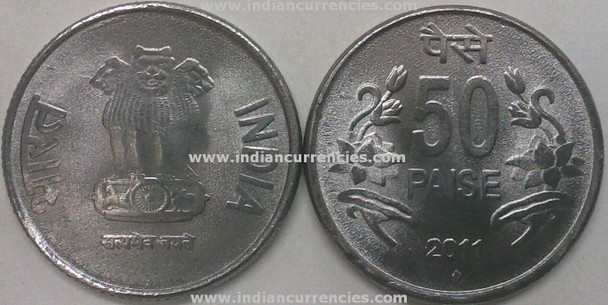 50 Paise of 2011 - Mumbai Mint - Diamond