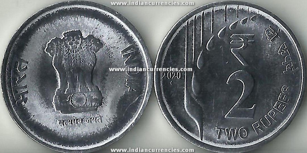 2 Rupees of 2020 - Mumbai Mint - Diamond - New Series