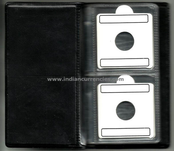 20 Coin Album with flips (coin holders) of different sizes