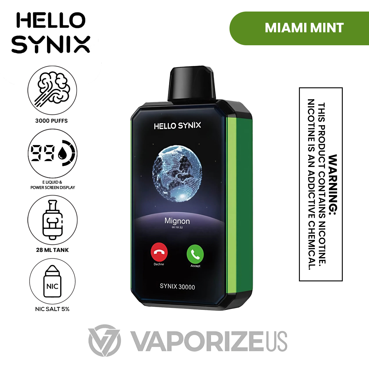 hello synix 30000 vape price Shop Hello Synix – 30k, 28ml, 5-Pack Disposable Vape Pods