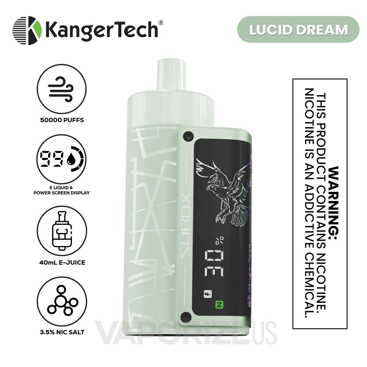 jerome vap Kangertech Subox 50k – 10-Pack, 40ml Disposable Vape Pods