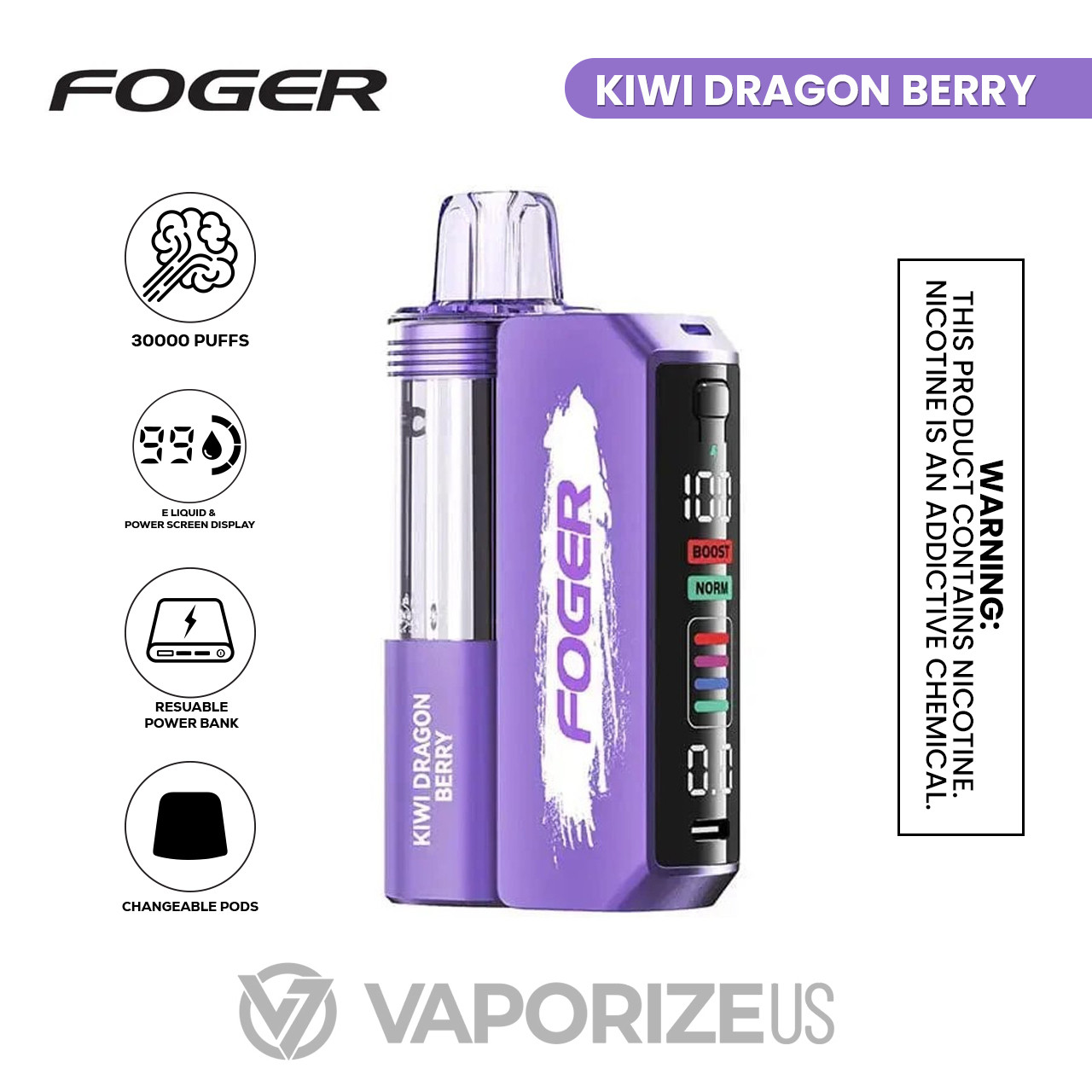 FOGER Switch Pro 30000 Puffs Vape | 50MG | 19ML FOGER Switch Pro 30000 Puffs Vape | 50MG | 19ML