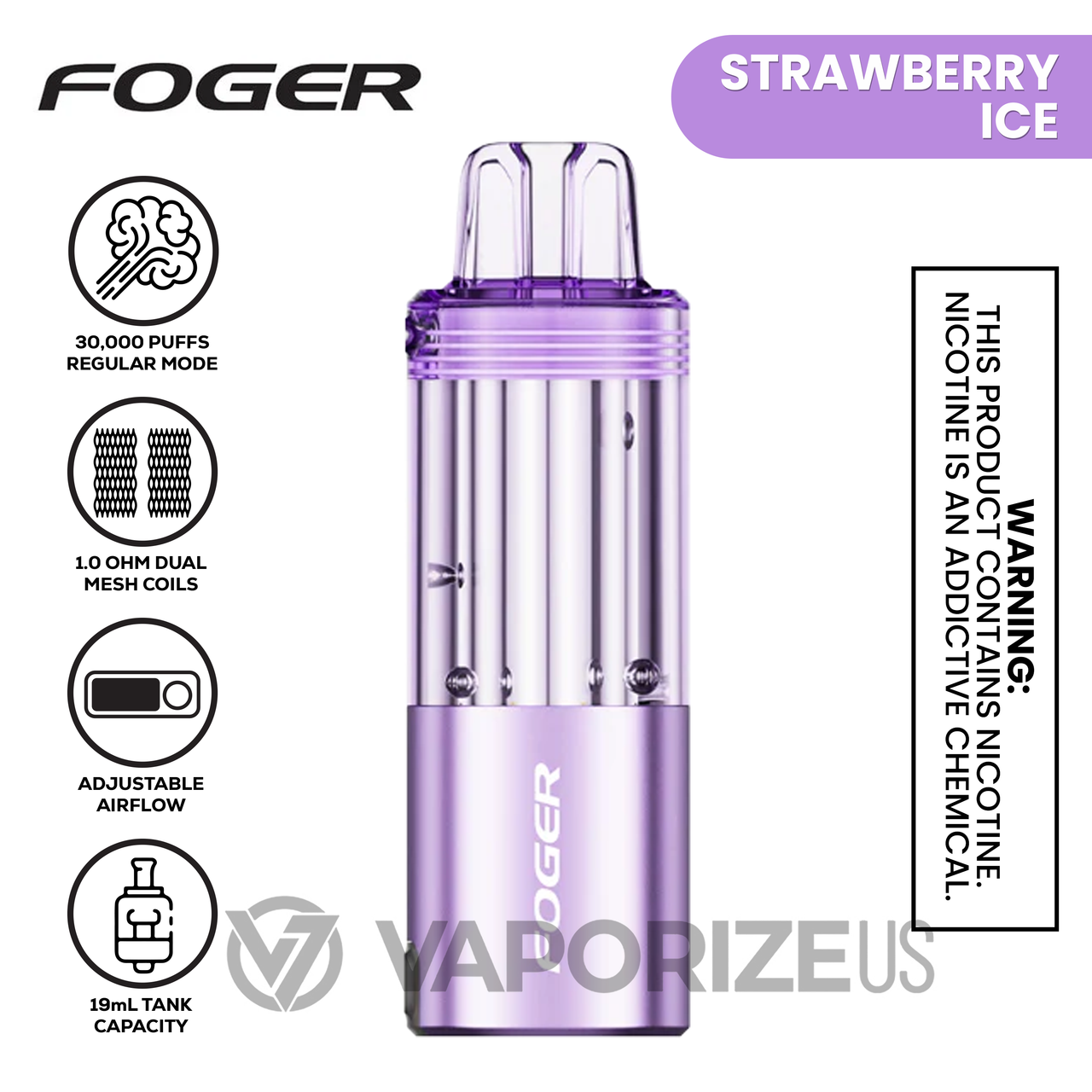 Purchase Foger Switch 5 Pods 19ML | Vaporizeus