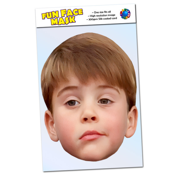 Prince Louis Of Wales - Royal Family Celebrity Face Mask