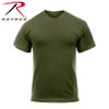 Poly/Cotton Blend U.S. Made Mens Solid Color T-Shirts-6979