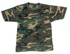 U.S. MADE Woodland Camouflage T-Shirt - 6780
