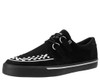 T.U.K® Black Suede White Interlace VLK Sneaker-A9182