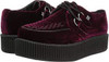 T.U.K® Burgundy Velvet Creepers-V8463