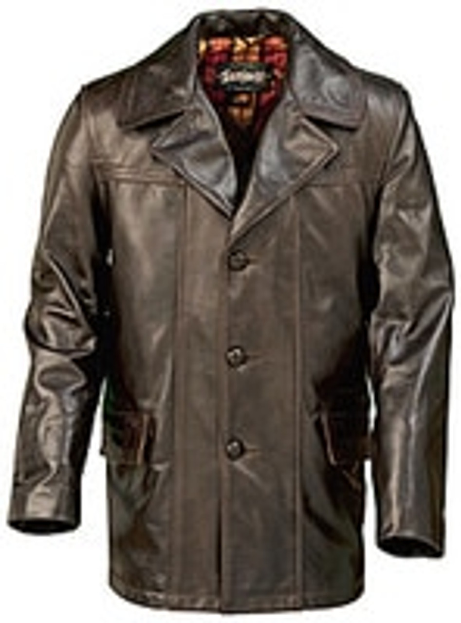 Schott Lightweight Cowhide Fitted Retro Carcoat-645 - Doughboys