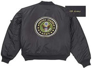 U.S. Army Logo MA-1 Flight Jacket -7467 - Doughboys Surplus U.S. Army Logo MA-1 Flight Jacket -7467 - Doughboys Surplus