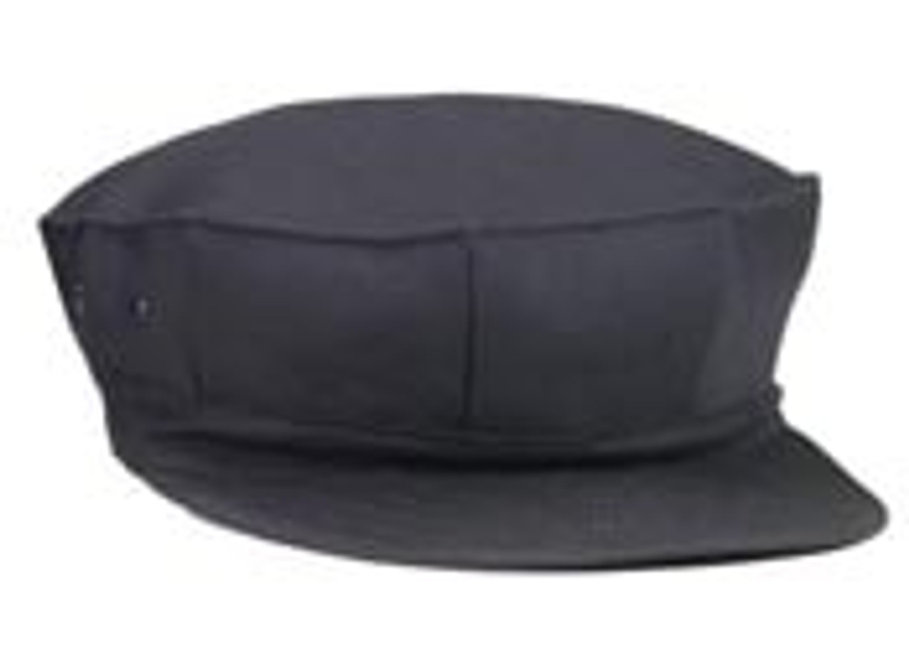 Black Marine Corps Cap No Emblem 100% Cotton Rip-Stop