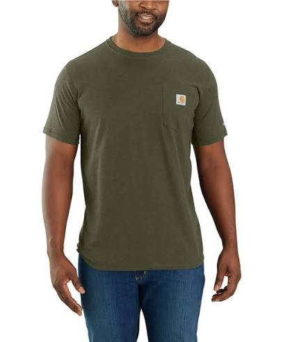 Carhartt Mens Force Relaxed Fit Midweight Short-Sleeve Pocket T-Shirt-106652
