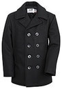 Schott Classic 32oz. Mid-Weight Melton Naval Peacoat-DU740