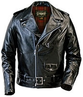 Schott Lightweight Waxy Cowhide Fited Motorcycle Jacket-626
