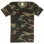 Woodland Camo Short Sleeve Thermal-6206 - Doughboys Surplus