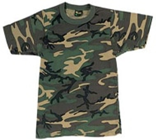 ほぼ新品TIM LEHI / WOODLANDCAMO ARMY SHIRT S Mens Woodland Camo Tactical T-Shirt Military Army Green