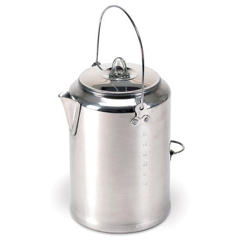 Stansport Aluminum Percolator Coffee Pot - 9 Cup