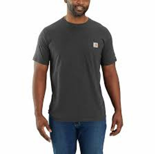 Carhartt Short Sleeve Henley Collar Work T-shirt, #K84HGY