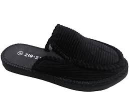 『美品』SANDERS plain  slipper　SIZE7 Zig Zag Wino Shoes Black/Gum Sole -7201