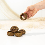 Rattan Napkin Rings - Dark #676