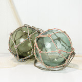 12" Glass Float - Coloured Rope #204mcr