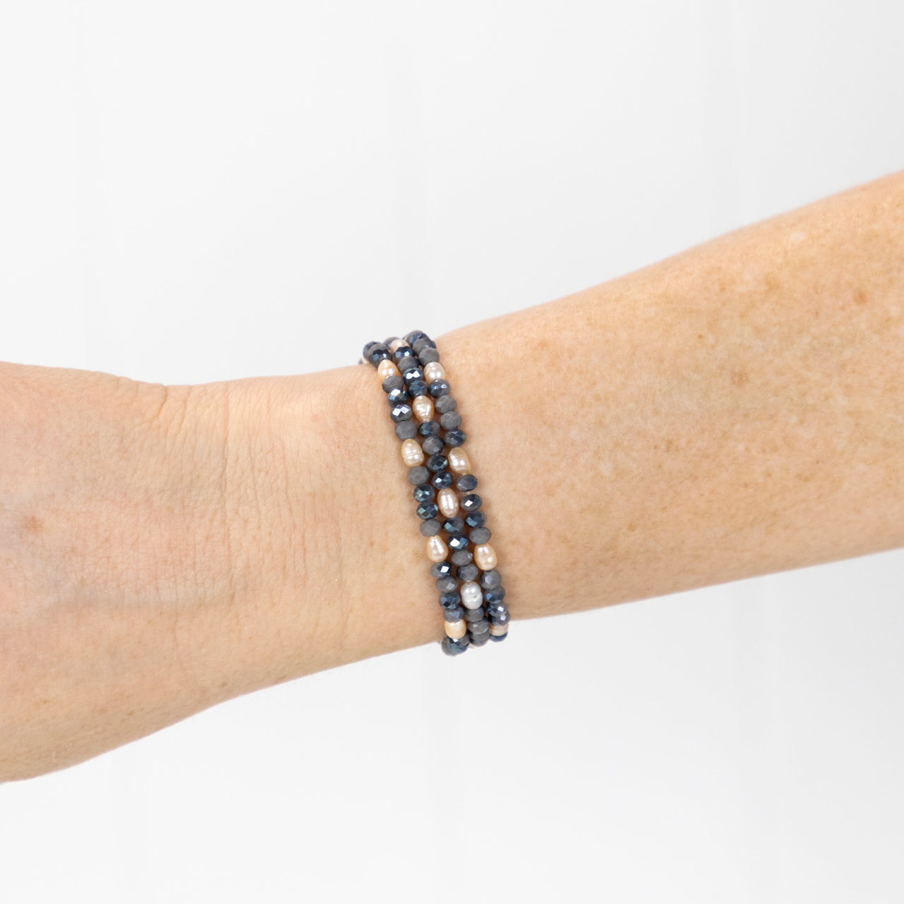 Bracelets Set x 7 - Pearl Feature Bead