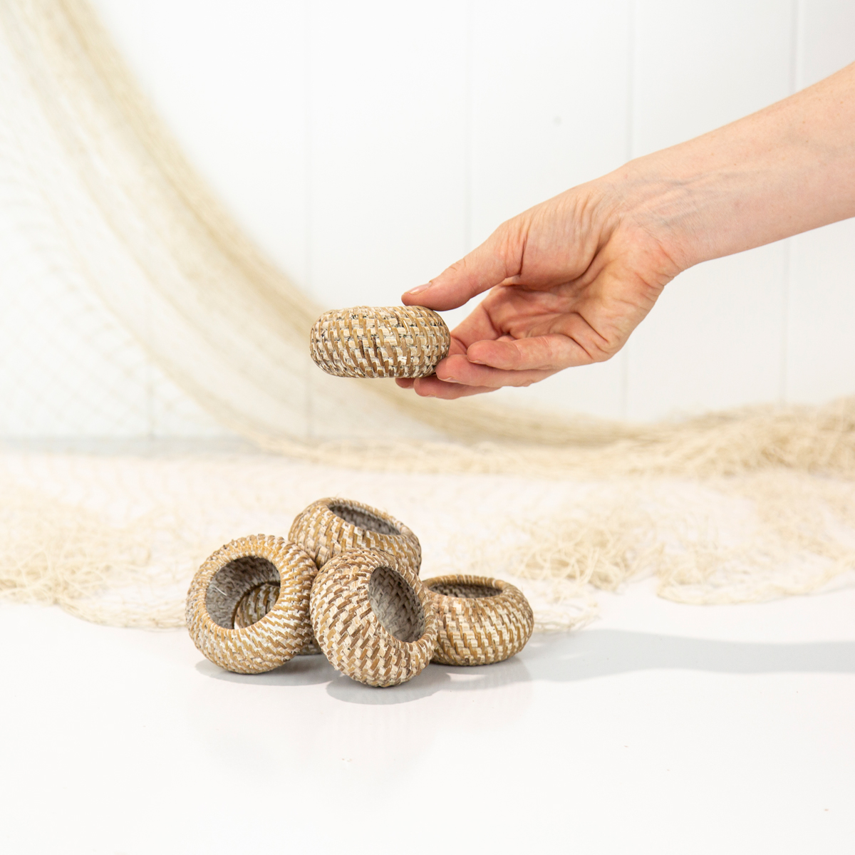 Rattan Napkin Ring - Light #675