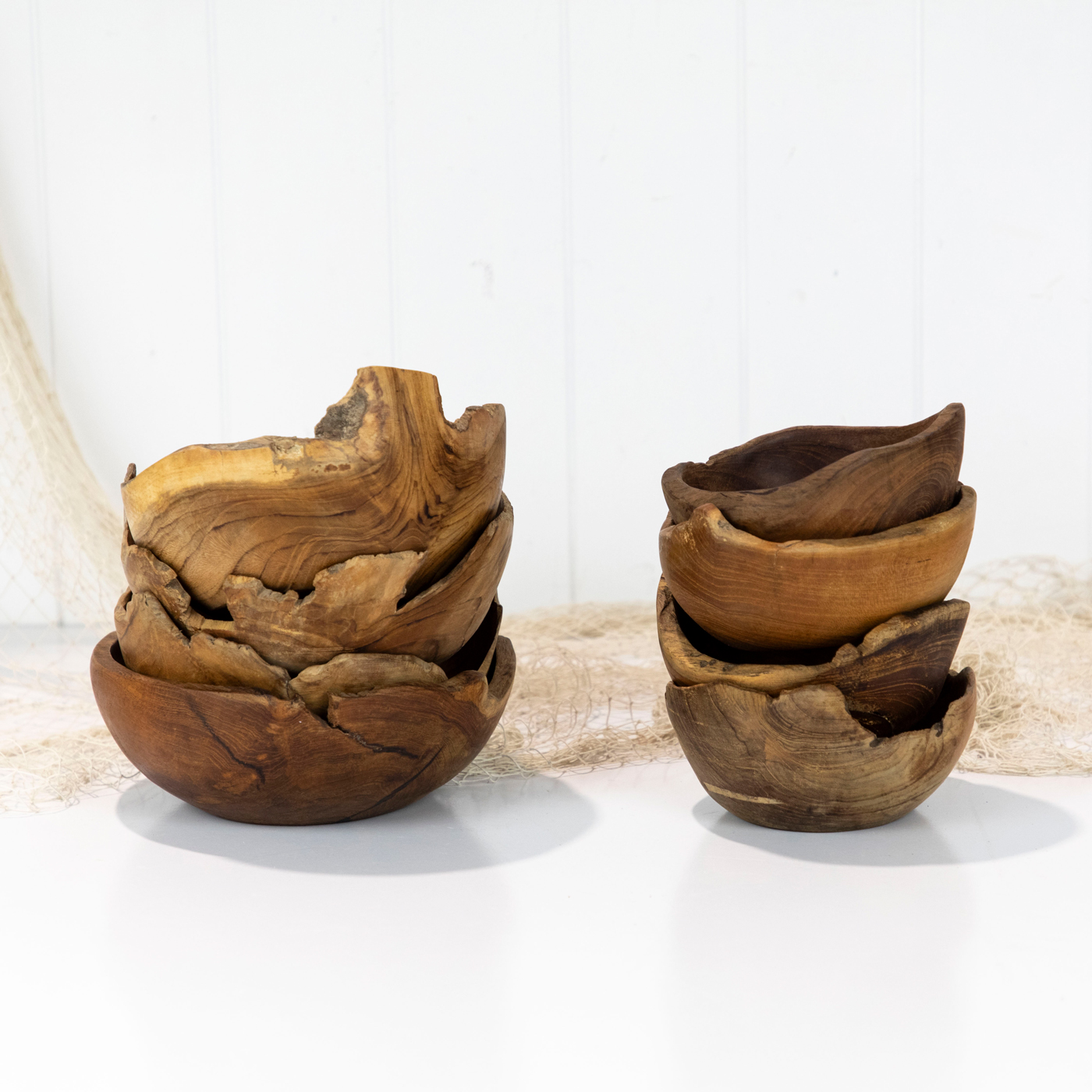 Rustic Wooden Bowl (S)  #665
