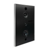 Aalto D3n - in-wall active network speaker - brushed aluminium