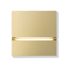 Via front - brushed brass