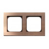 Frame - 2 gang - soft copper