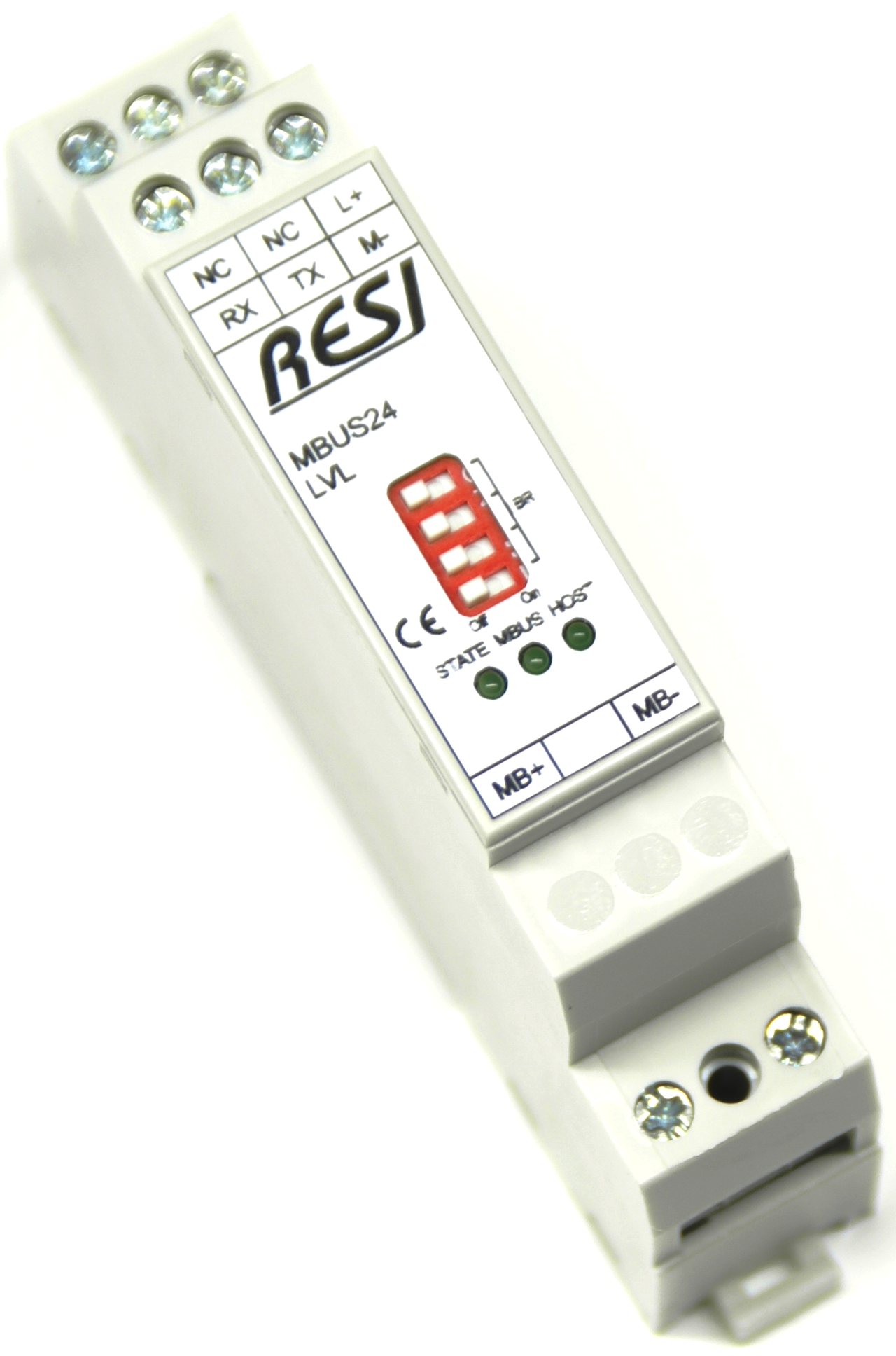 Level converter MBUSRS232, max. 24 meter, max. 3000m cable length